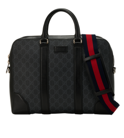 GG Supreme Briefcase, Canvas, Black, 474315 001998, S, 2*